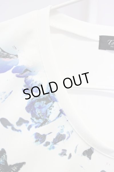 画像3: TORNADO MART / ダークフラワープリントTシャツ M ホワイト T-24-04-23-011-TO-ts-YM-ZT199 (3)