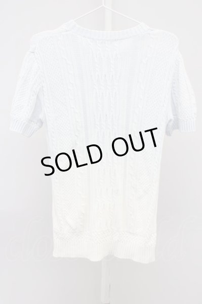 画像2: GOSTAR DE FUGA / グラデーションニットTシャツ 44 サックスｘホワイト T-24-04-23-002-GO-to-YM-ZT287 (2)