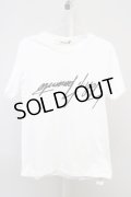 【WINTERセール】Ground Y / リバースロゴTシャツ 3 ホワイト T-24-04-23-013-Gr-ts-YM-ZT199