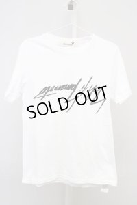 Ground Y / リバースロゴTシャツ 3 ホワイト T-24-04-23-013-Gr-ts-YM-ZT199
