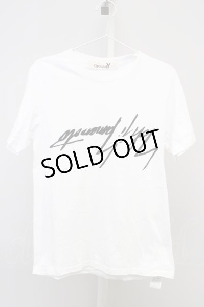 画像1: Ground Y / リバースロゴTシャツ 3 ホワイト T-24-04-23-013-Gr-ts-YM-ZT199 (1)