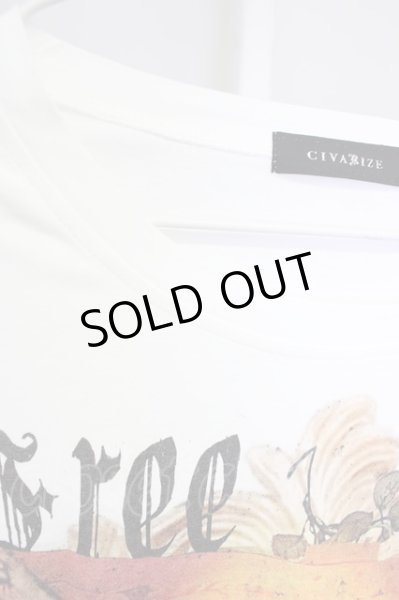 画像3: CIVARIZE / インクジェットヴィンテージBIGTEE'21SS F ホワイト T-24-04-23-014-CI-ts-YM-ZT (3)