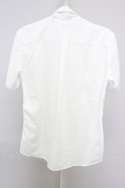 画像2: TORNADO MART / カッティング刺繍デコルテ半袖シャツ M ホワイト T-24-04-23-015-TO-sh-YM-ZT199