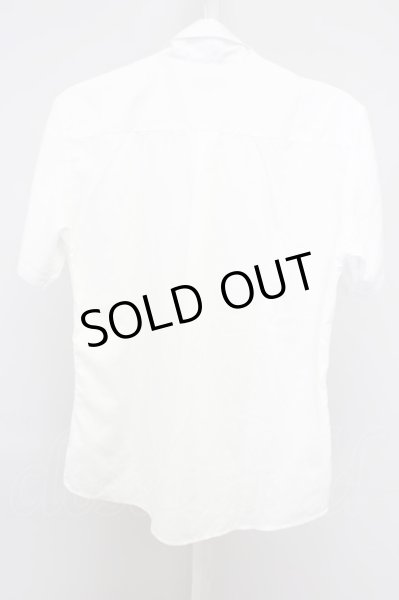 画像2: TORNADO MART / カッティング刺繍デコルテ半袖シャツ M ホワイト T-24-04-23-015-TO-sh-YM-ZT199 (2)