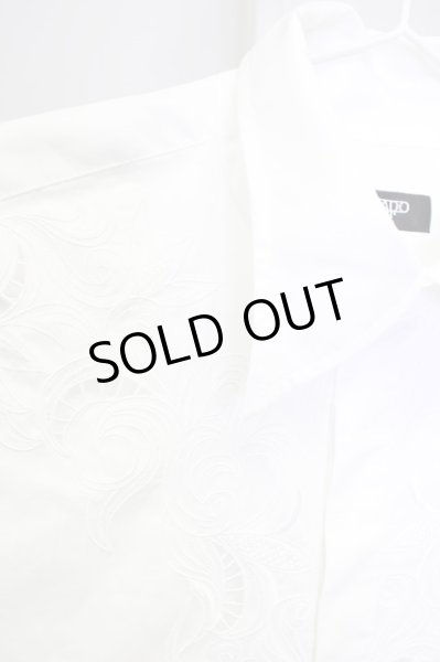 画像3: TORNADO MART / カッティング刺繍デコルテ半袖シャツ M ホワイト T-24-04-23-015-TO-sh-YM-ZT199 (3)