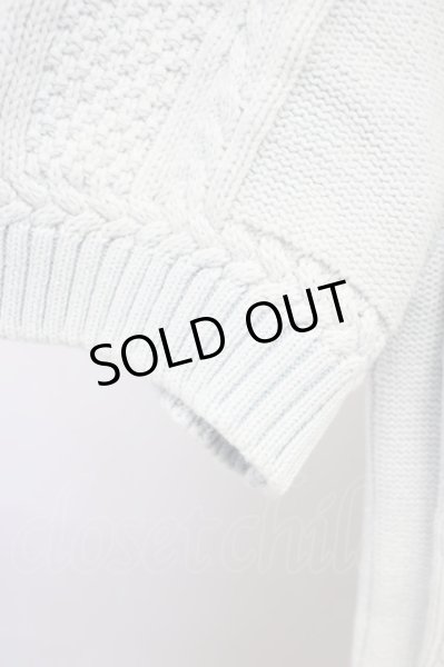 画像4: GOSTAR DE FUGA / グラデーションニットTシャツ 44 サックスｘホワイト T-24-04-23-002-GO-to-YM-ZT287 (4)