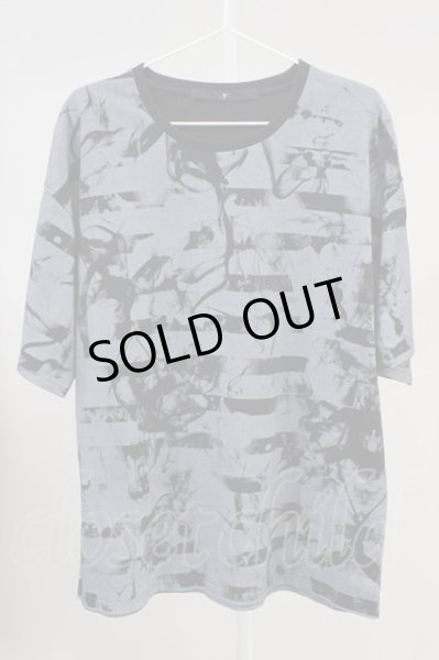 画像1: NO ID. / スモークボーダーBIGTシャツ ONE グレー T-24-05-15-001-NO-ts-YM-ZT (1)