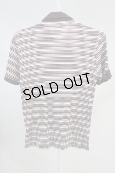 画像2: TORNADO MART / ボーダーポロシャツ  パープル系 T-24-05-15-020-TO-ts-YM-ZT (2)