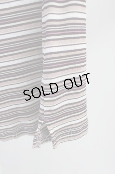 画像5: TORNADO MART / ボーダーポロシャツ  パープル系 T-24-05-15-020-TO-ts-YM-ZT (5)