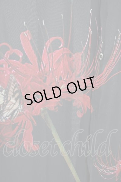 画像4: CIVARIZE / 透けシフォンフラワーロングシャツ’20SS 44 ブラック T-24-05-15-023-CI-sh-YM-ZT (4)