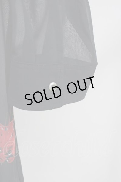 画像6: CIVARIZE / 透けシフォンフラワーロングシャツ’20SS 44 ブラック T-24-05-15-023-CI-sh-YM-ZT (6)