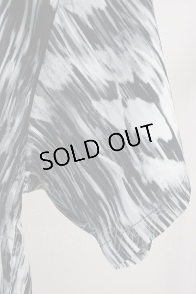 画像4: CavariA / 【タグ付き】総柄開襟シャツ 44 ブラック T-24-05-15-025-Ca-sh-YM-ZT407 (4)