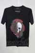 画像1: BLACK VARIA / スカルローズVネック Tシャツ M ブラック T-24-05-15-004-BL-ts-YM-ZT408 (1)