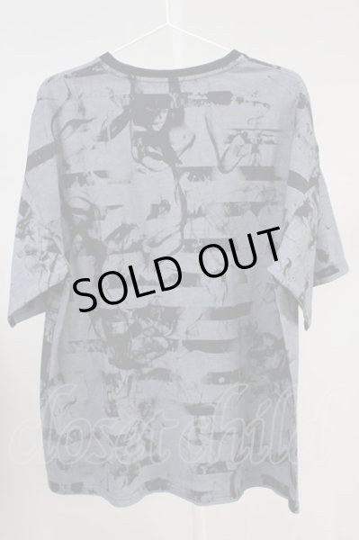 画像2: NO ID. / スモークボーダーBIGTシャツ ONE グレー T-24-05-15-001-NO-ts-YM-ZT (2)