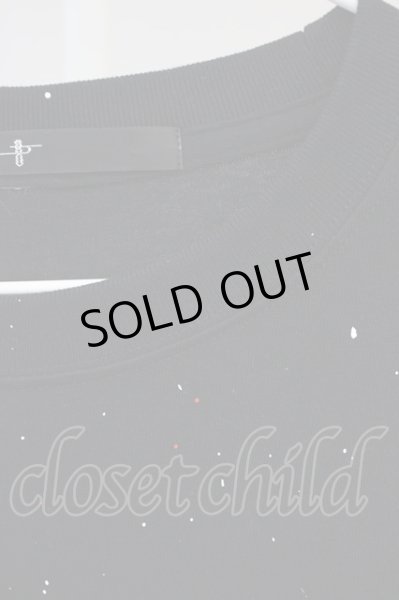 画像3: NO ID. / ペンキプリントBIG Tシャツ  ブラック T-24-05-15-006-NO-ts-YM-ZT408 (3)