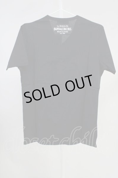 画像2: BUFFALO BOBS / 【タグ付き】QUADRIFOGLIO(クアドリフォリオ)メタルフィットTシャツ 1-2 ブラック T-24-05-15-010-BU-ts-YM-ZT406 (2)