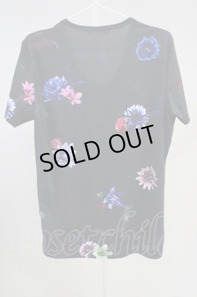 画像2: CIVARIZE / 転写スカルフラワーTシャツ’20SS 44 ブラック T-24-05-15-014-CI-ts-YM-ZT406 (2)
