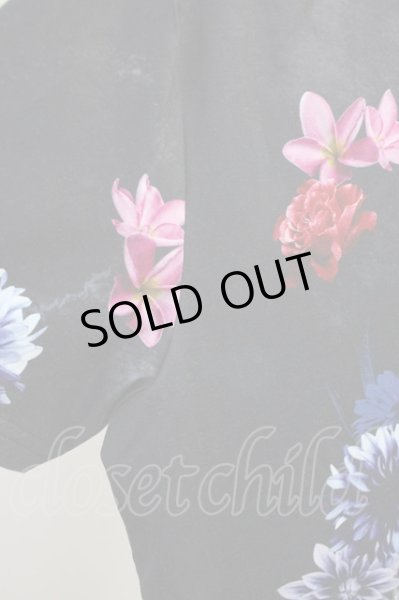 画像4: CIVARIZE / 転写スカルフラワーTシャツ’20SS 44 ブラック T-24-05-15-014-CI-ts-YM-ZT406 (4)