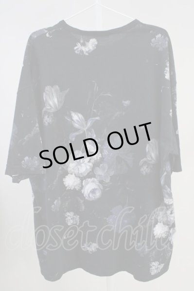 画像2: LAD MUSICIAN / インクジェットフラワーBIG Tシャツ  ブラック T-24-05-15-018-LA-ts-YM-ZT407 (2)