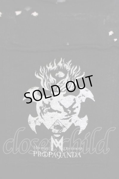 画像7: Moonage Devilment / 【タグ付き】PROPA9ANDAコラボ REVERBRATION SHADOW（クラッシュ）Tシャツ 46 ブラック T-24-07-05-018-Mo-ts-YM-ZT (7)