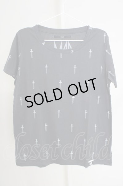 画像1: Moonage Devilment / sword　print Tシャツ M チャコール T-24-07-05-019-Mo-ts-YM-ZT (1)