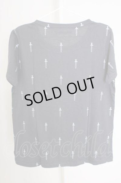 画像2: Moonage Devilment / sword　print Tシャツ M チャコール T-24-07-05-019-Mo-ts-YM-ZT (2)
