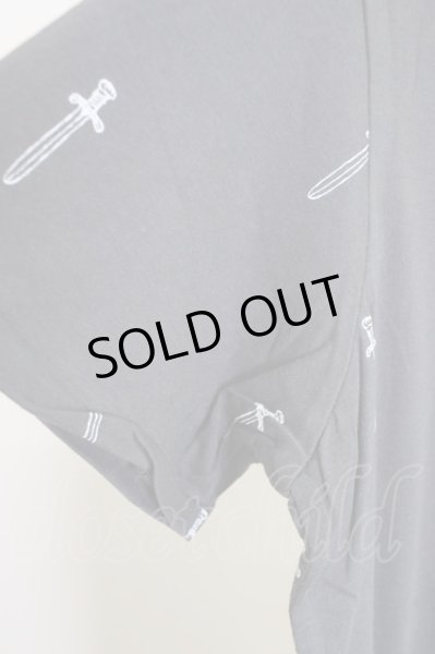 画像4: Moonage Devilment / sword　print Tシャツ M チャコール T-24-07-05-019-Mo-ts-YM-ZT (4)