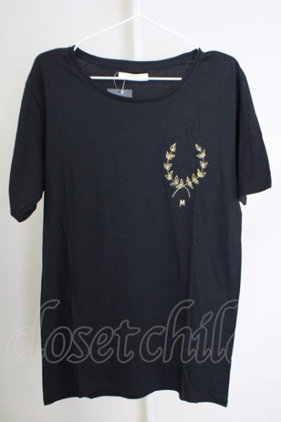 画像1: MENTAL / 刺繍入りBIG Tシャツ L ブラック T-24-07-05-020-ME-ts-YM-ZT020 (1)