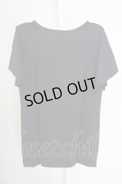 画像2: Moonage Devilment（清春） / 【タグ付き】H.A.D.R.I print　Tシャツ F ブラック T-24-07-05-024-el-ts-YM-ZT416 (2)