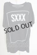 SADS / SXXX スーパーBIG Tシャツ M ブラック T-24-07-05-030-SA-ts-YM-ZT416