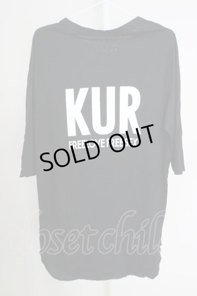 画像2: KUROYUME / KUR 五分袖カットソー M ブラック T-24-07-05-031-KU-ts-YM-ZT (2)