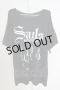 SADS / CLOTHS OF THE EVIL　BIGTシャツ M ブラック T-24-07-05-032-SA-ts-YM-ZT