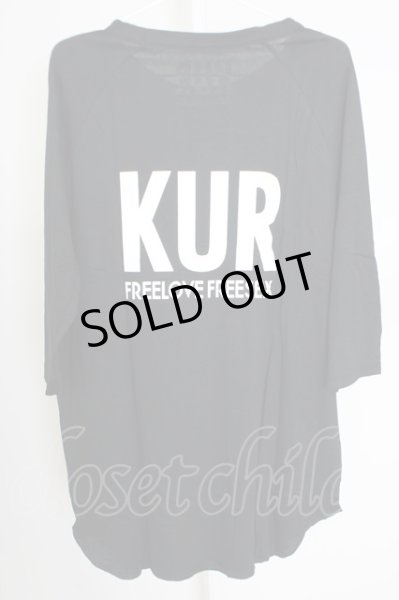 画像2: KUROYUME / KUR 五分袖カットソー L ブラック T-24-07-05-036-KU-ts-YM-ZT (2)