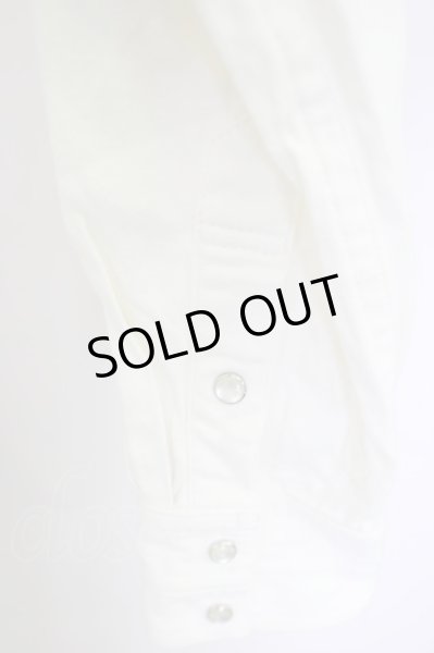 画像5: Moonage Devilment（清春） / デニムウエスタンシャツ 44 ホワイト T-24-07-05-037-el-sh-YM-ZT161 (5)