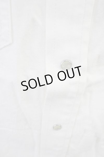 画像7: Moonage Devilment（清春） / デニムウエスタンシャツ 44 ホワイト T-24-07-05-037-el-sh-YM-ZT161 (7)