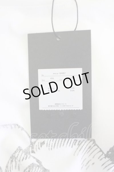 画像7: Moonage Devilment(清春) / 【タグ付き】ROSE PRINT Tシャツ 46 ホワイト T-24-07-05-006-Mo-ts-YM-ZT406 (7)