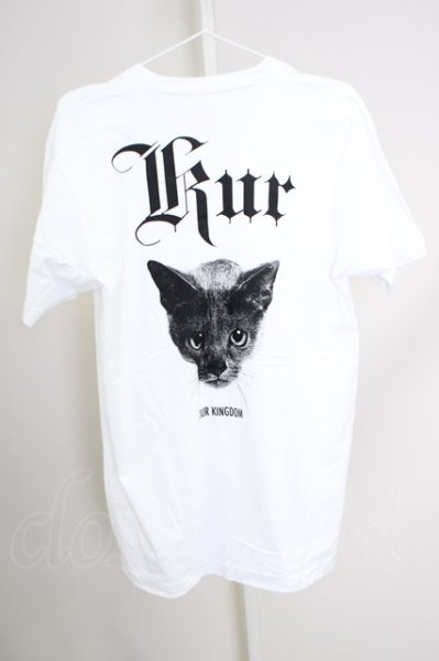 画像2: KUROYUME / バックプリントVネックTシャツ M ホワイト T-24-07-05-008-KU-ts-YM-ZT072 (2)