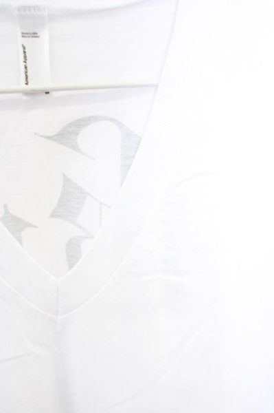 画像3: KUROYUME / バックプリントVネックTシャツ M ホワイト T-24-07-05-008-KU-ts-YM-ZT072 (3)