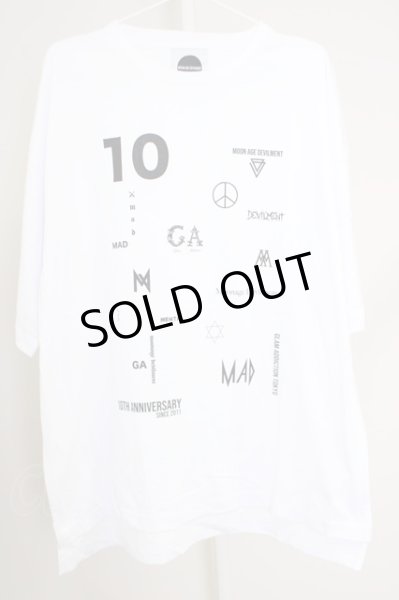 画像1: Moonage Devilment(清春) / 10TH ANNIVERSARY Tシャツ 46 ホワイト T-24-07-05-009-Mo-ts-YM-ZT (1)