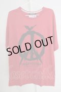 Moonage Devilment / 【タグ付き】PROPA9ANDAコラボ REVERBRATION SHADOWTシャツ 44 レッド T-24-07-05-011-Mo-ts-YM-ZT
