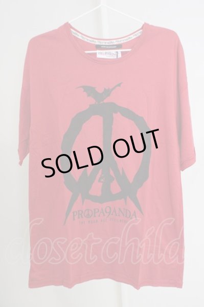 画像1: Moonage Devilment / 【タグ付き】PROPA9ANDAコラボ REVERBRATION SHADOWTシャツ 44 レッド T-24-07-05-011-Mo-ts-YM-ZT (1)