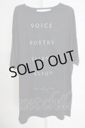 MARDI GRAS / PRINT & POCKET SUPER BIG Tシャツ F ブラック T-24-07-05-012-MA-ts-YM-ZT