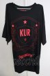 画像1: KUROYUME / エンブレムBIGTシャツ M ブラックxレッド T-24-07-05-014-KU-ts-YM-ZT (1)