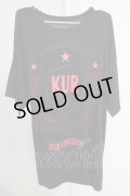 KUROYUME / エンブレムBIGTシャツ M ブラックｘレッド T-24-07-05-014-KU-ts-YM-ZT