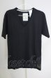 画像1: Moonage Devilment（清春） / 【タグ付き】EGO TRIPPING GRANDE JOGO UネックTシャツ 44 ユーズドブラック T-24-07-05-015-el-ts-YM-ZT020 (1)