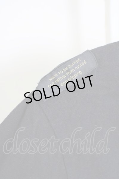 画像3: Moonage Devilment（清春） / 【タグ付き】EGO TRIPPING GRANDE JOGO UネックTシャツ 44 ユーズドブラック T-24-07-05-016-el-ts-YM-ZT416 (3)