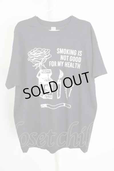 画像1: MARDI GRAS / Enjoy Smoking Tシャツ XL ブラック T-24-07-10-023-MA-ts-YM-ZT410 (1)