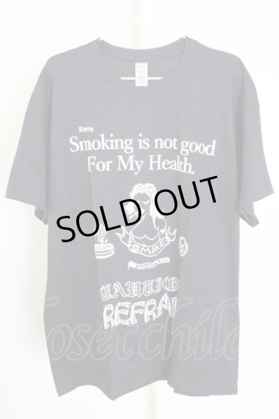 画像1: MARDI GRAS / Enjoy Smoking　Tシャツ XL ブラック T-24-07-10-024-MA-ts-YM-ZT410 (1)