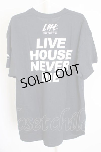 画像2: KIYOHARU / LOFT Tシャツ「LIVE HOUSE NEVER DIE」 XL ブラック T-24-07-10-032-0-ts-YM-ZT (2)