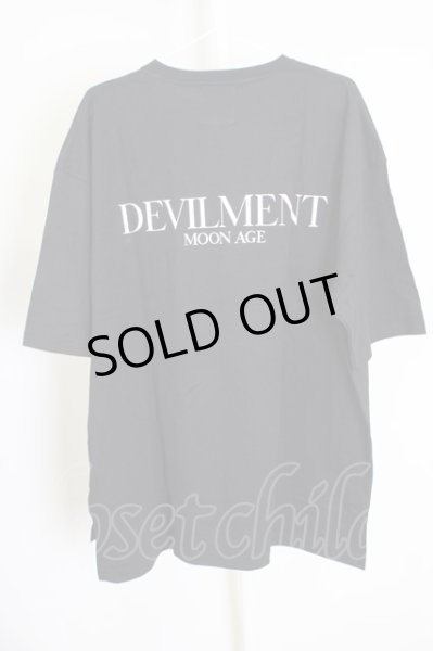 画像2: Moonage Devilment（清春） / Print Big　ガールTシャツ 46 ブラック T-24-07-10-034-0-ts-YM-ZT410 (2)